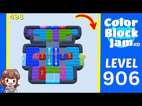 Color Block Jam Level 498 (906) Solution Walkthrough
