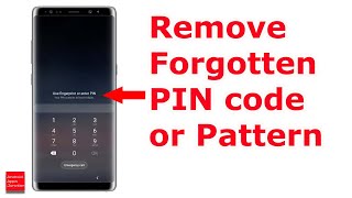 How to Unlock Forgotten Pattern Lock, PIN code or Finger Print in All Android Phones or For Samsung