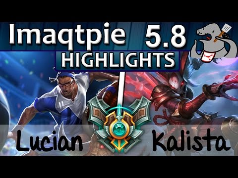 [Highlights] Imaqtpie - Lucian/Bard vs Kalista/Janna - ADC - Master S5 | 5