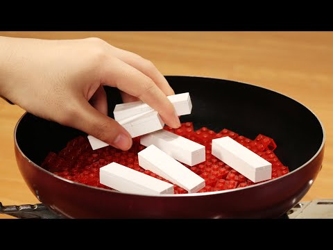 Stopmotion | Making spicy Korean food Lego Tteok-bokki | ASMR - By KKU and KKA | Miniature
