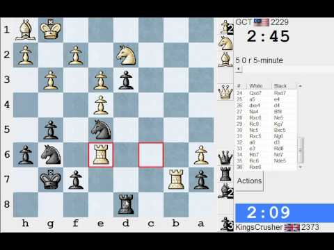 Chess World.net: LIVE Blitz #1620 vs GCT (2229) - Réti opening (A04) (Chessworld.net)