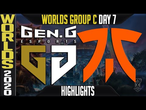 GEN vs FNC Highlights | Worlds 2020 Group C Day 7 - LoL World Championship | Gen.G vs Fnatic