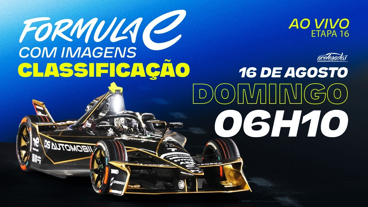 FÓRMULA E - AO VIVO E COM IMAGENS - CLASSIFICAÇÃO E-PRIX DE LONDRES - 6h10
