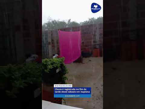 Chuva é registrada no fim da tarde deste sábado em Itapiúna #youtubeshorts #chuva