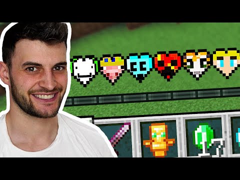 Minecraft, But There Are YouTuber Hearts...