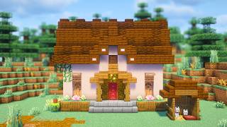 【作り方】わんこと住むサバイバルハウスの作り方【統合版・JAVA版】 A house to live with a dog/How To Build[Minecraft Tutorial]