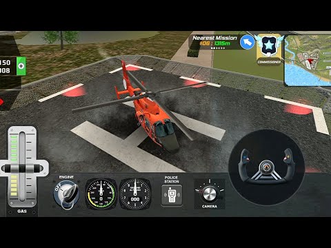 HH-65 Dolphin Helicopter 2023 | Police Officer Simulator Game Play #54 | iOS Android | Level Gaming