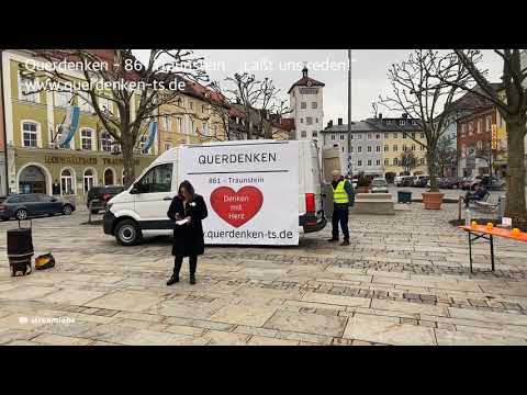 Versammlung Stadtplatz Traunstein 11.03.2021