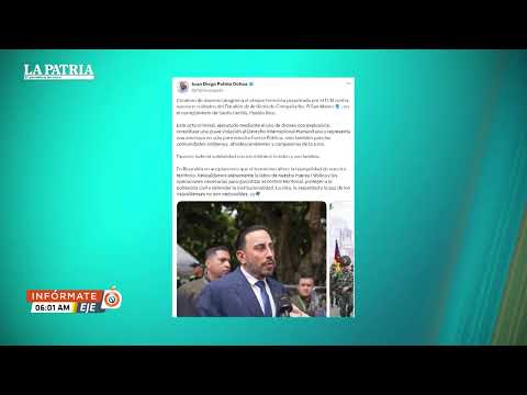🚨 Fuerte confrontación armada genera tensión en Risaralda