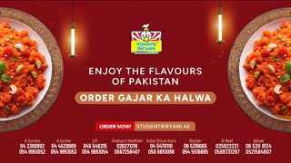 Gajar ka Halwa is Now Available at All Student Biryani Outlets