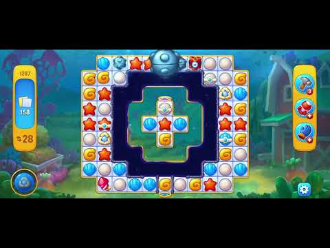 Fishdom gameplay level 1287