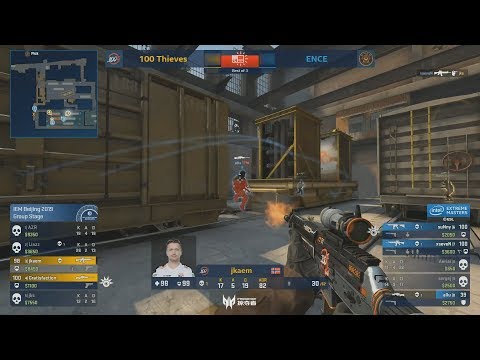 EPIC COMEBACK!! - 100 Thieves vs ENCE - IEM Beijing 2019 - CS:GO