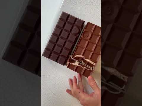 PASTRY CAKE INSIDE OF HARD SHELL CHOCOLATE BAR|DELICIOUS DESSERT FOR DAYS|#tiktok #viral #food
