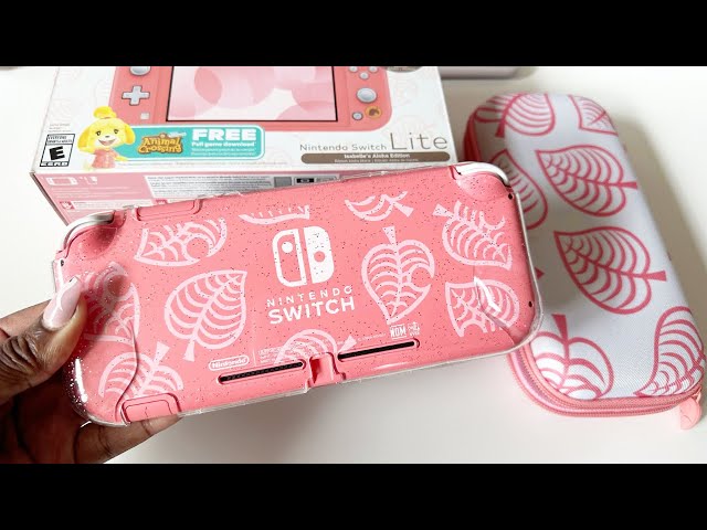 Vídeo relacionado con Nintendo Consola Switch Lite Animal Crossing: New Horizons Isabelle Aloha edition (coral) con juego preinstalado y suscripción de 12 meses Switch Online