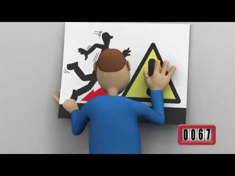 Vídeo sobre acidente de trabalho. Organização no trabalho e nas atividades desenvolvidas.