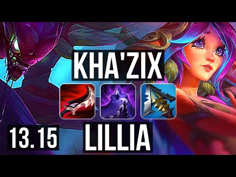 KHA vs LILLIA (JNG) | 12/0/3, Legendary, 1.3M mastery, 600+ games | EUW Master | 13.15