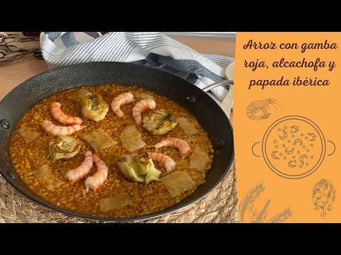 ¡3 INGREDIENTES! 🦐 Prepara este arroz con Gamba Roja, Alcachofas y papada