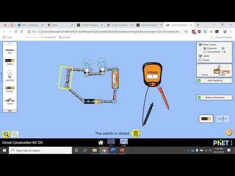 phet Circuits Simulation Tutorial