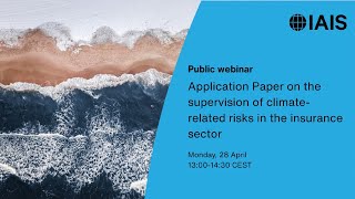 Public background session: Application Paper on supervision of climate-related risks