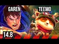 GAREN vs TEEMO (TOP) | 5/1/5 | TR Challenger | 14.8