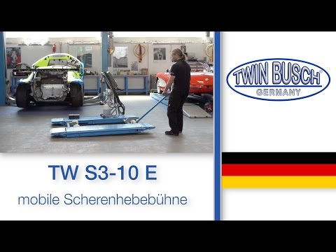 TW S3-10 E : Die Mobile Scherenhebebühne von TWIN BUSCH®