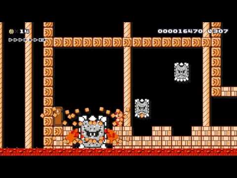Super Mario Maker Levels: "Golden Castle"