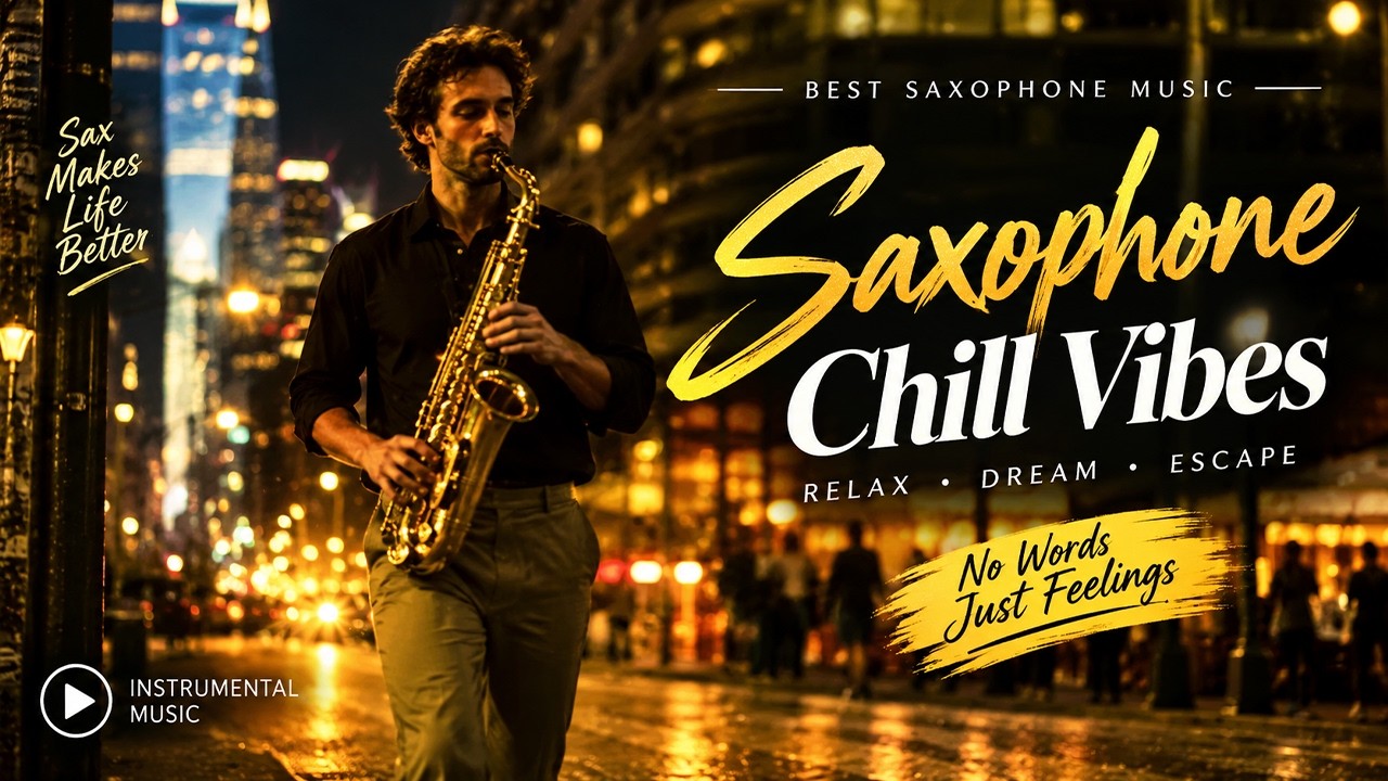 Saxophone Nights 🎷 Smooth Jazz Instrumental for Relaxing, Driving & Dreaming