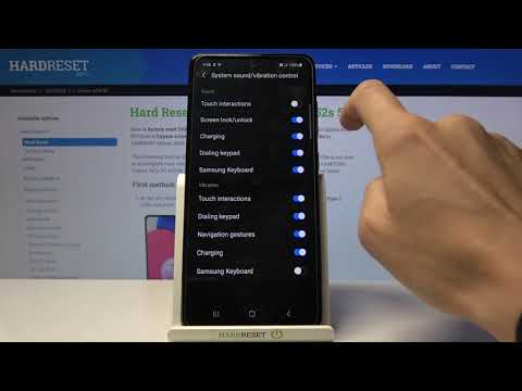 How to Manage Touch Sounds in SAMSUNG Galaxy A52s - Sounds Settings