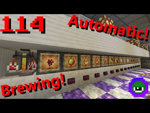 Minecraft 1.17: Easy Automatic Mega Potion Brewing System Tutorial [114] - Let's Play