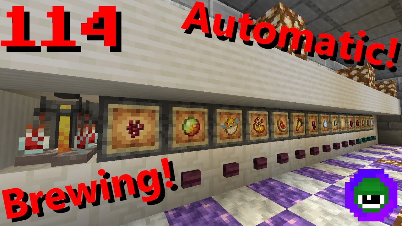 Minecraft 1.17: Easy Automatic Mega Potion Brewing System Tutorial [114] - Let's Play