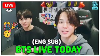 Download lagu [ENG SUB] BTS OT7 FUNNY LIVE TODAY😂🔴19.4.2026 Jin, Suga, J-Hope, RM, Jimin, V, Jungkook mp3