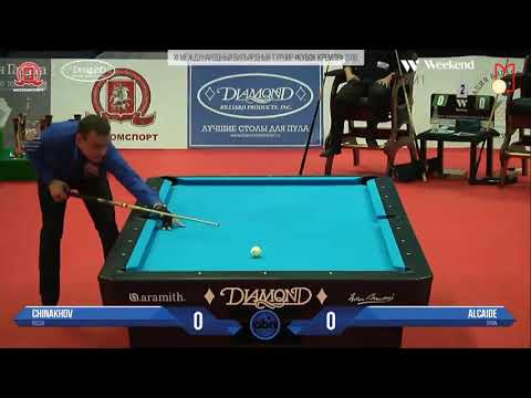 David Alcaide vs Ruslan Chinakhov   L16 Kremlin Cup 10 ball 2016