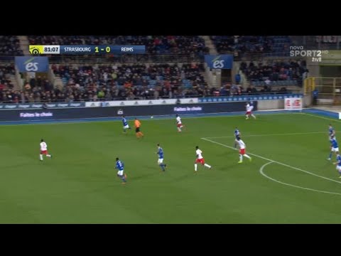 Strasbourg vs Reims 2-0 Waris Majeed Goal