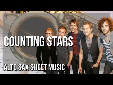 SUPER EASY Alto Sax Sheet Music: How to play Counting Stars  by OneRepublic