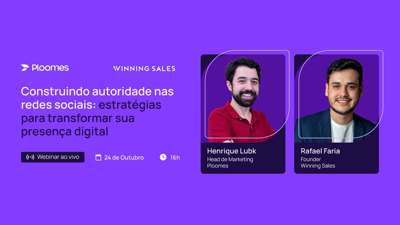 Webinar | Construindo autoridade nas redes sociais