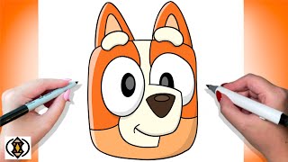 How To Draw Bingo For Beginners | Cute Easy Bluey Drawing Tutorial