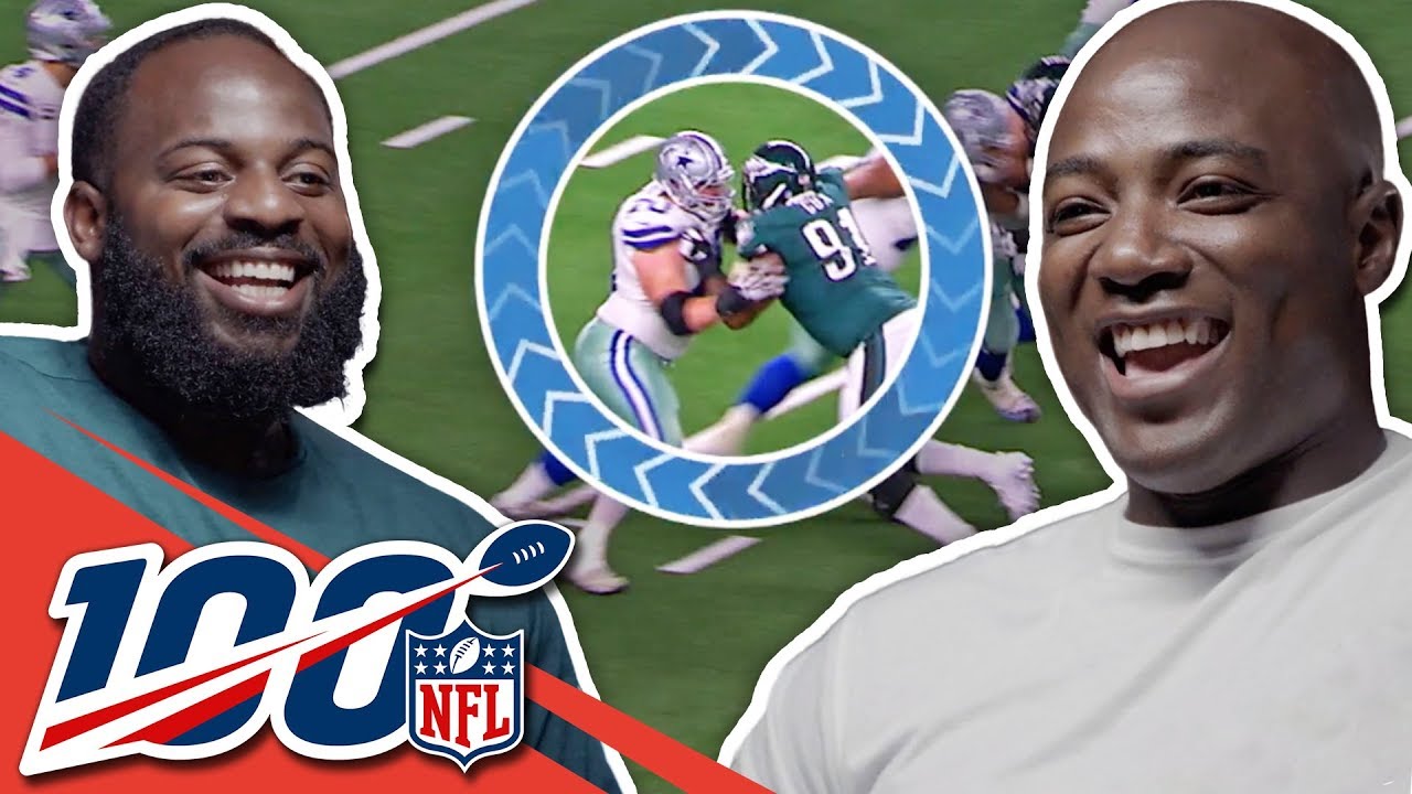 Fletcher Cox & DeMarcus Ware Compare Game Film and Big Play Celebrations | NFL 100 Generations
