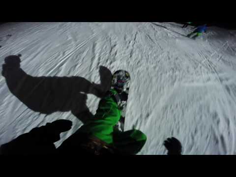 Flutlicht Shred. Snowboard trip to Skiliftkarussell, Winterberg - Germany, 28th January 2017