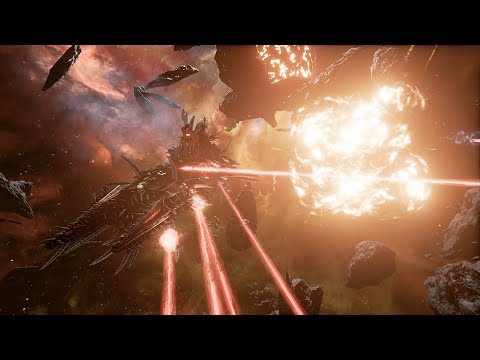 Chaos (Slaanesh Fleet) vs Chaos! Rank 78 - Battlefleet Gothic Armada