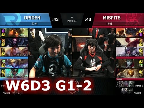 Misfits vs Origen (xPeke sup) | Game 2 S7 EU LCS Spring 2017 Week 6 Day 2 | MSF vs OG G2 W6D2
