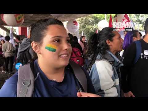 Mobilização nacional de estudantes contra o governo do presidente Jair Bolsonaro (PSL)