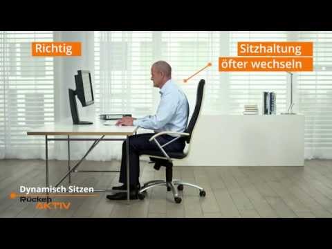 Übungen für den Rücken – DYNAMISCHES SITZEN – © TV-Wartezimmer®