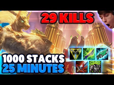 BEST WAY TO GET 1,000 STACKS | URF NASUS FULL GAMEPLAY - BunnyFuFuu