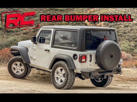 Rough Country Trail Bumper With Tire Carrier | How to install on my 2020 Jeep Wrangler JL In Depth