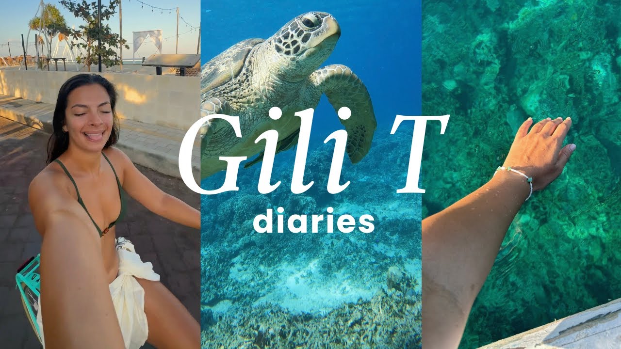 A traveler embarks on an exciting adventure around the picturesque Gili Trawangan Island.
