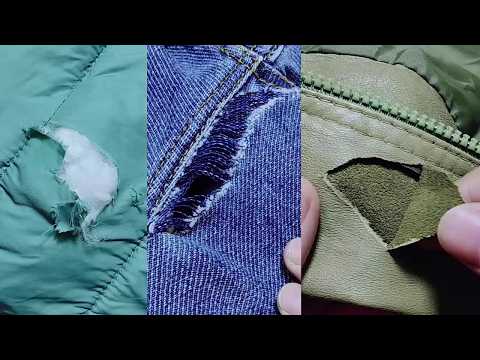 3 magic solutions to repair holes yourself in 3 different types of jeans, leather and other clothing