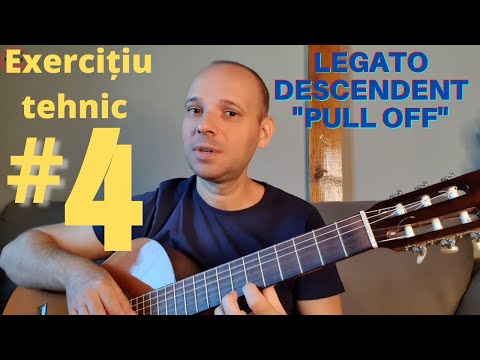 Tutoriale chitară clasică - Exercițiu tehnic #4 | Legato (pull off)