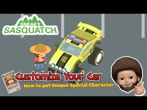 Sneaky Sasquatch - Put Custom Unique Character onto your cars