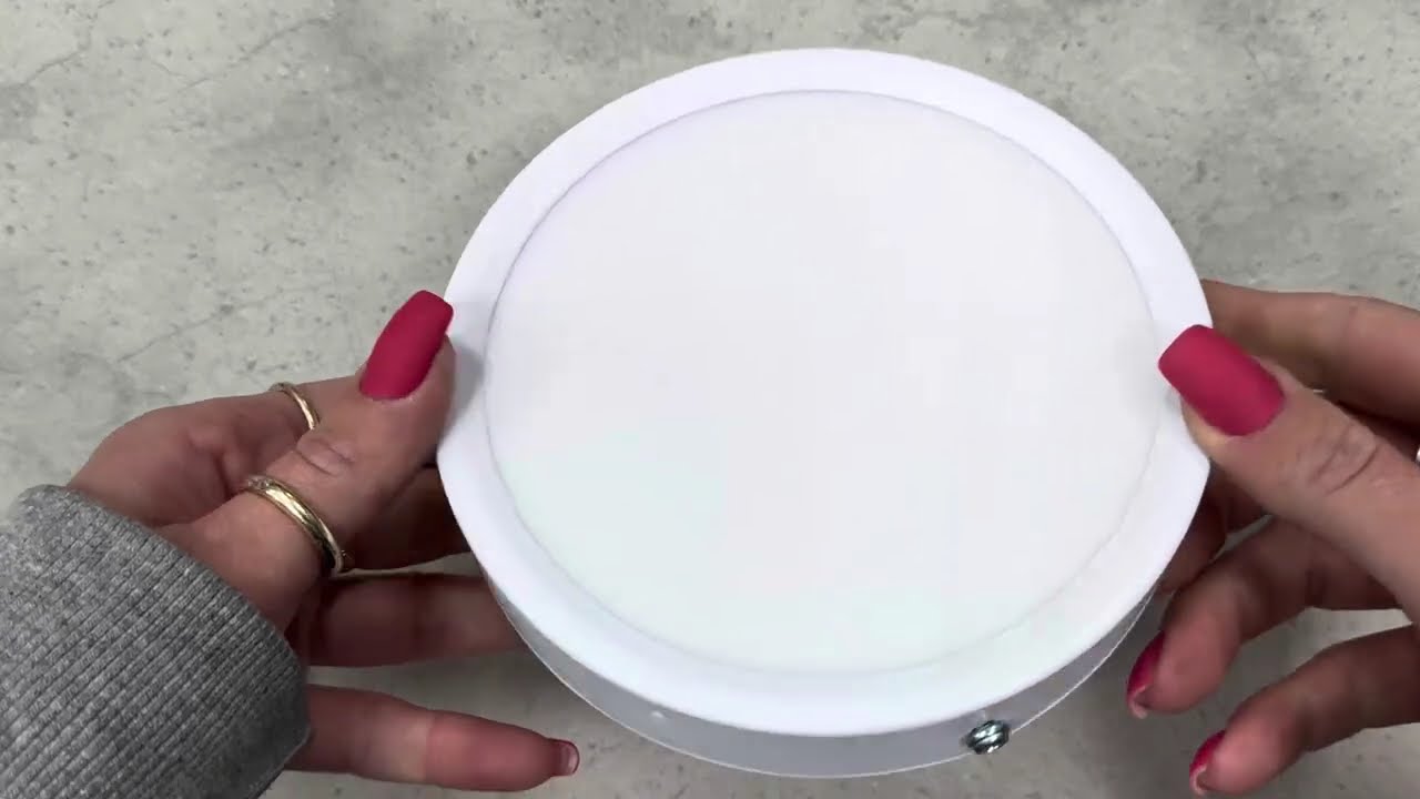 Накладний світлодіодний світильник VIDEX 12W 5000K 220V круг білий (VL-DLRS-125)