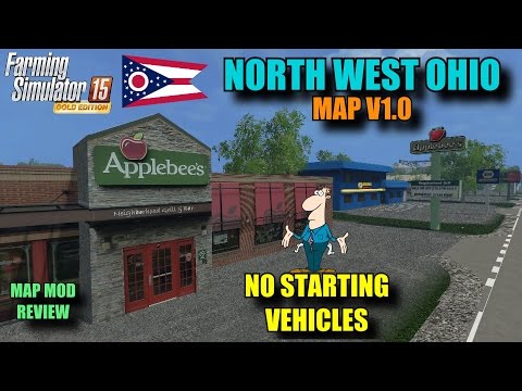 Farming Simulator 2015 - Mod Review "North West Ohio Map V1.0" Map Mod Review